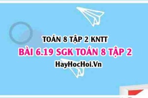 Bài 6.19 SGK Toán 8 Tập 2 Kết nối tri thức